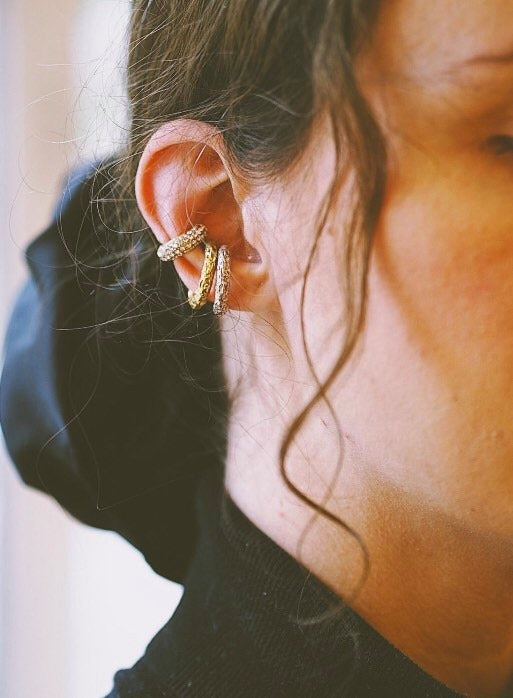 Glitter cuff • single earring