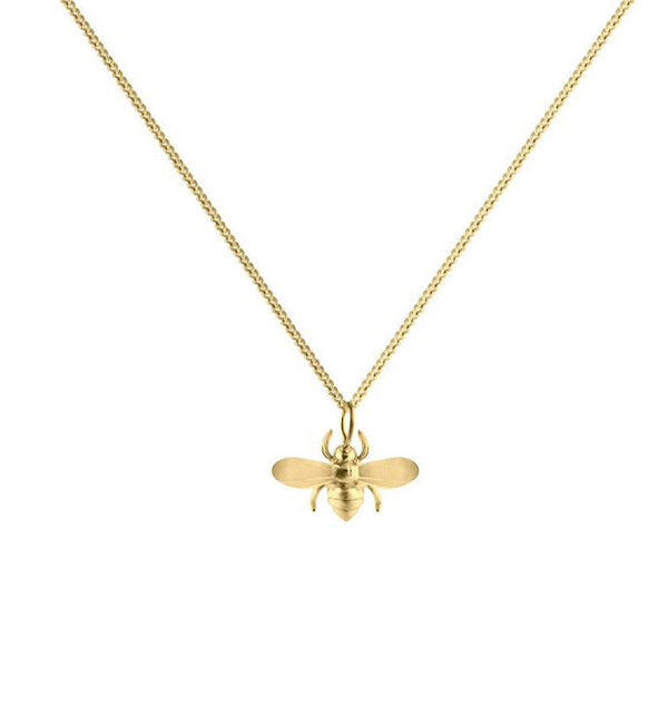 Bee necklace gold