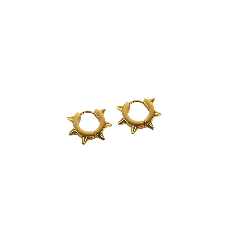 kai tag mini earrings gold