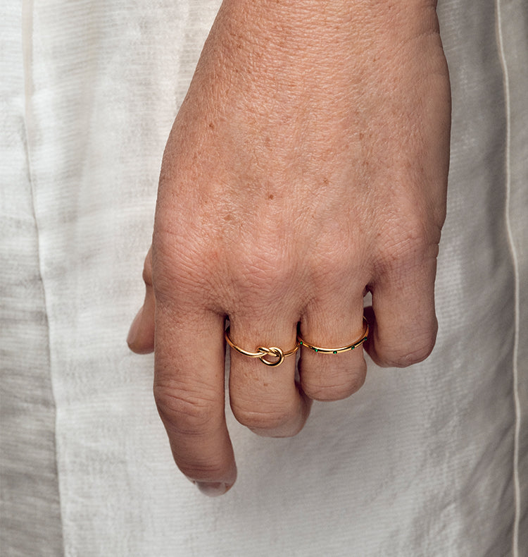 Knop ring gold