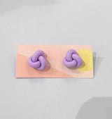 Knutar small earrings lavender och form