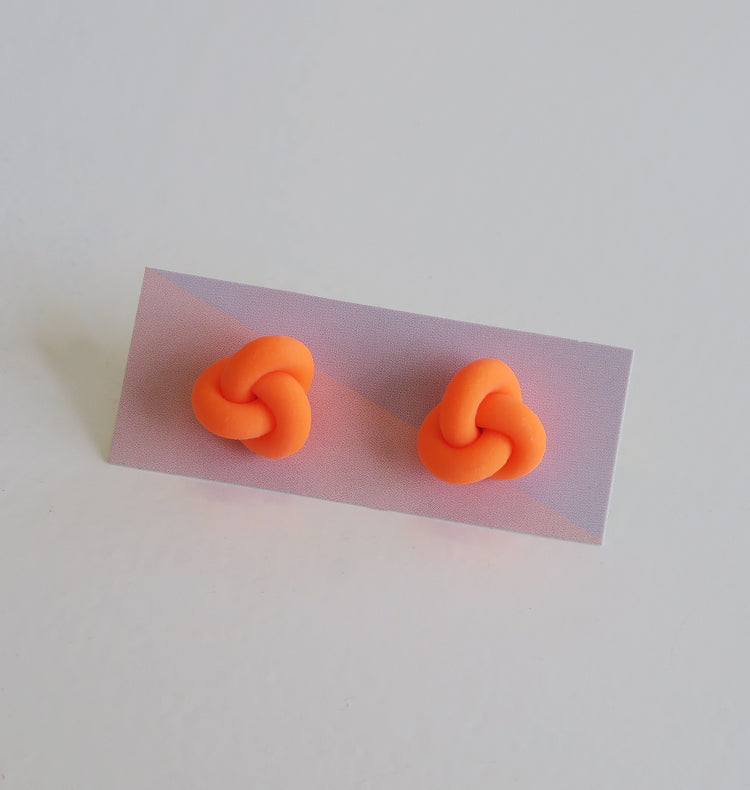 Knutar small earrings orange OCH FORM