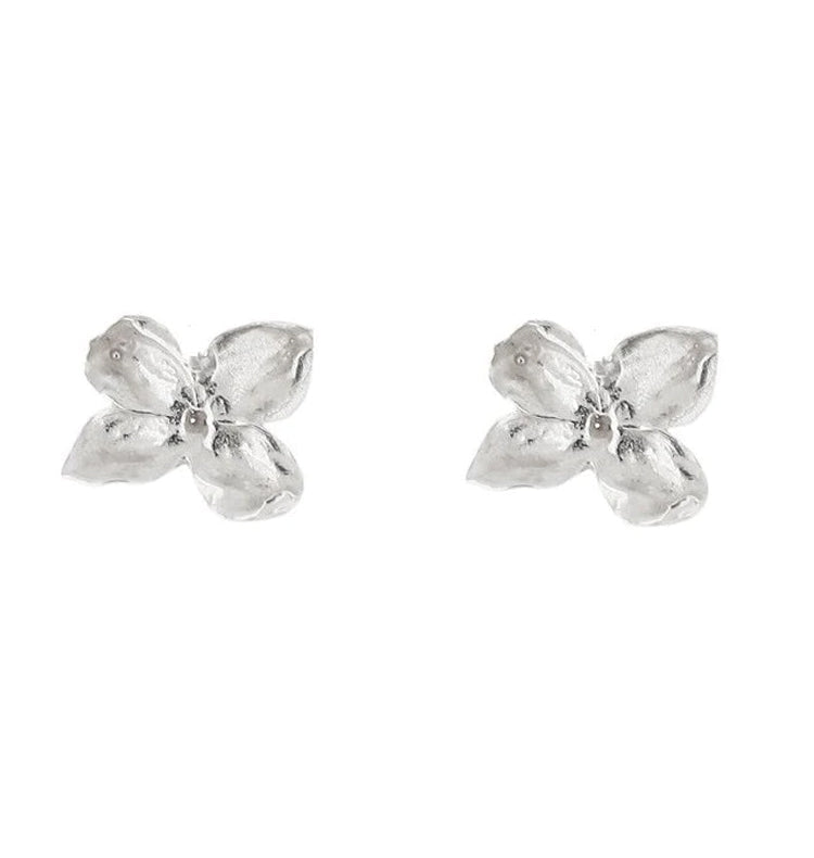 Lilac earrings silver