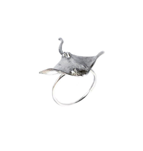 Devil Fish Ring Silver
