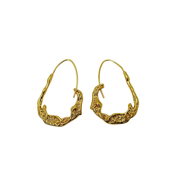 Nature earrings gold