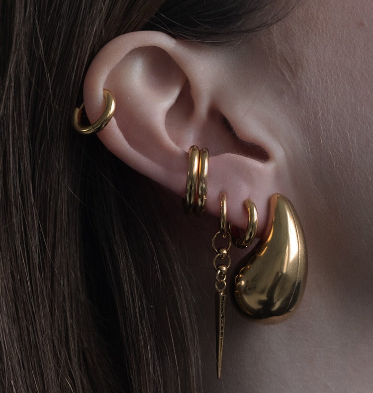 Zelda single earring gold