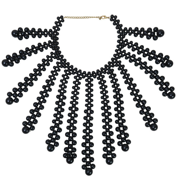 Panter necklace black pearl