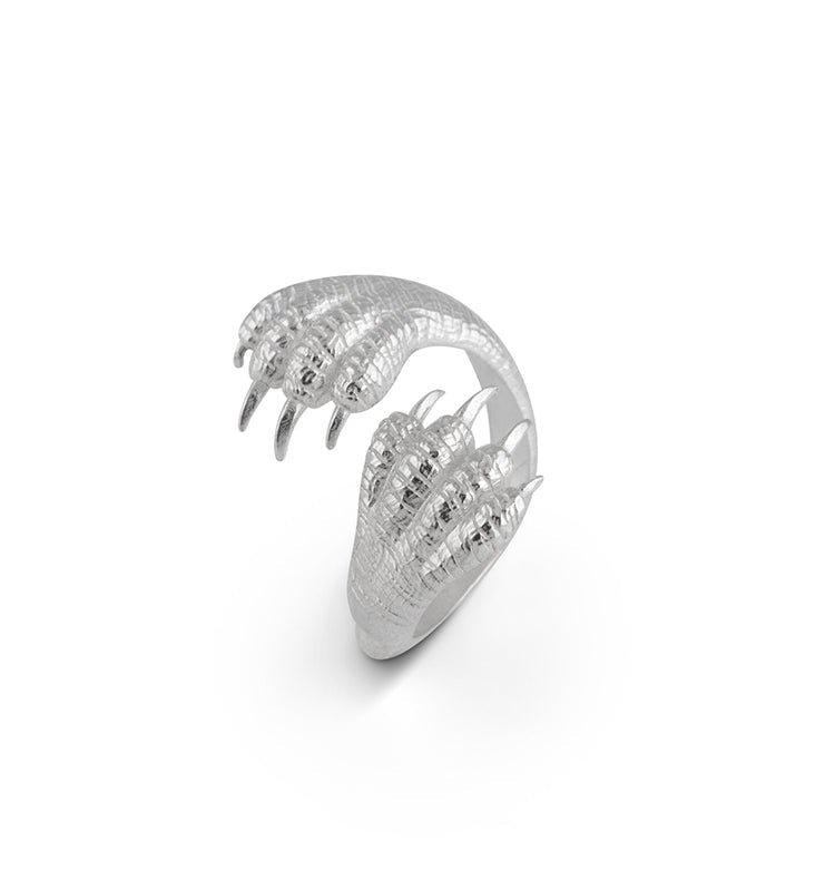 Paw ring silver