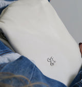 Pillow bag clutch cream