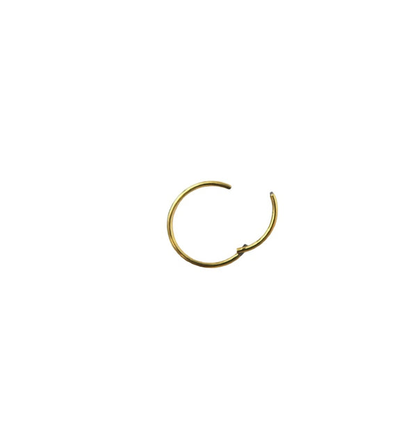 Seamless single earring gold 11mm