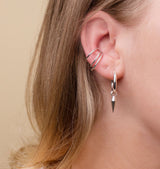 siri single earring silver