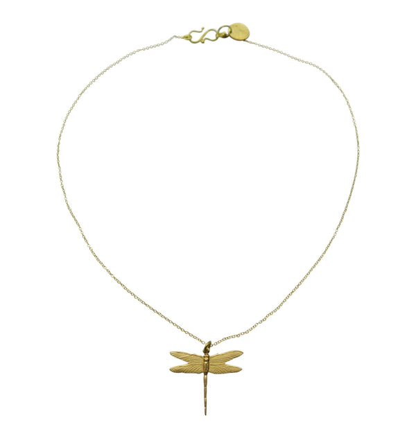 Small dragonfly • necklace brass