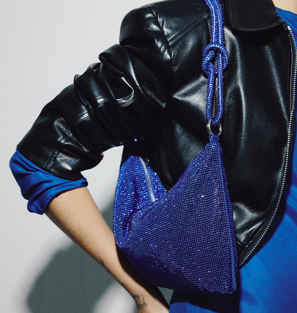 Sparkle handbag blue