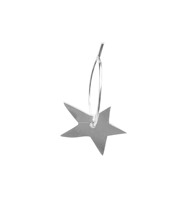 Star hoop • silver