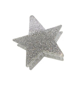 star hair clip silver