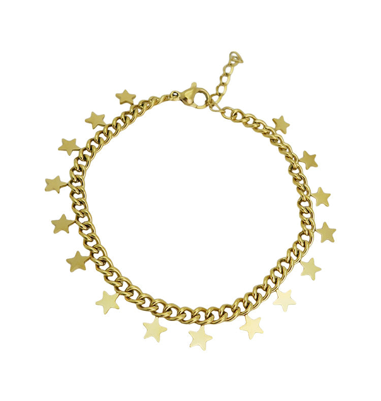 stars bracelet gold 