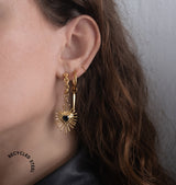 Valentina short earrings gold