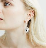 Valentina short earrings silver