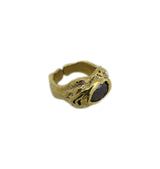 zirkon black ring gold